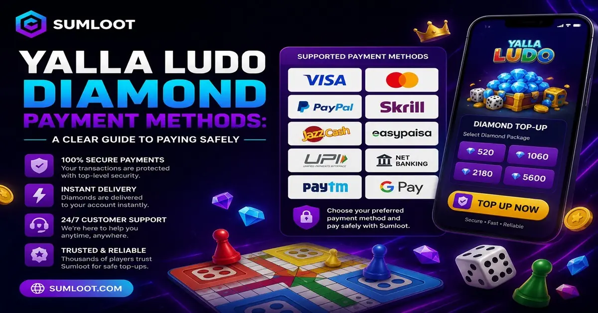 Yalla Ludo Diamond Payment Methods: Yalla Pay, Easypaisa & JazzCash