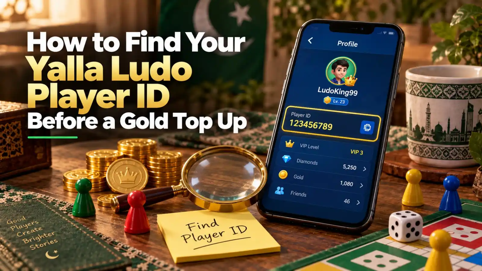 How to Find Your Yalla Ludo Player ID Before a Gold Top Up