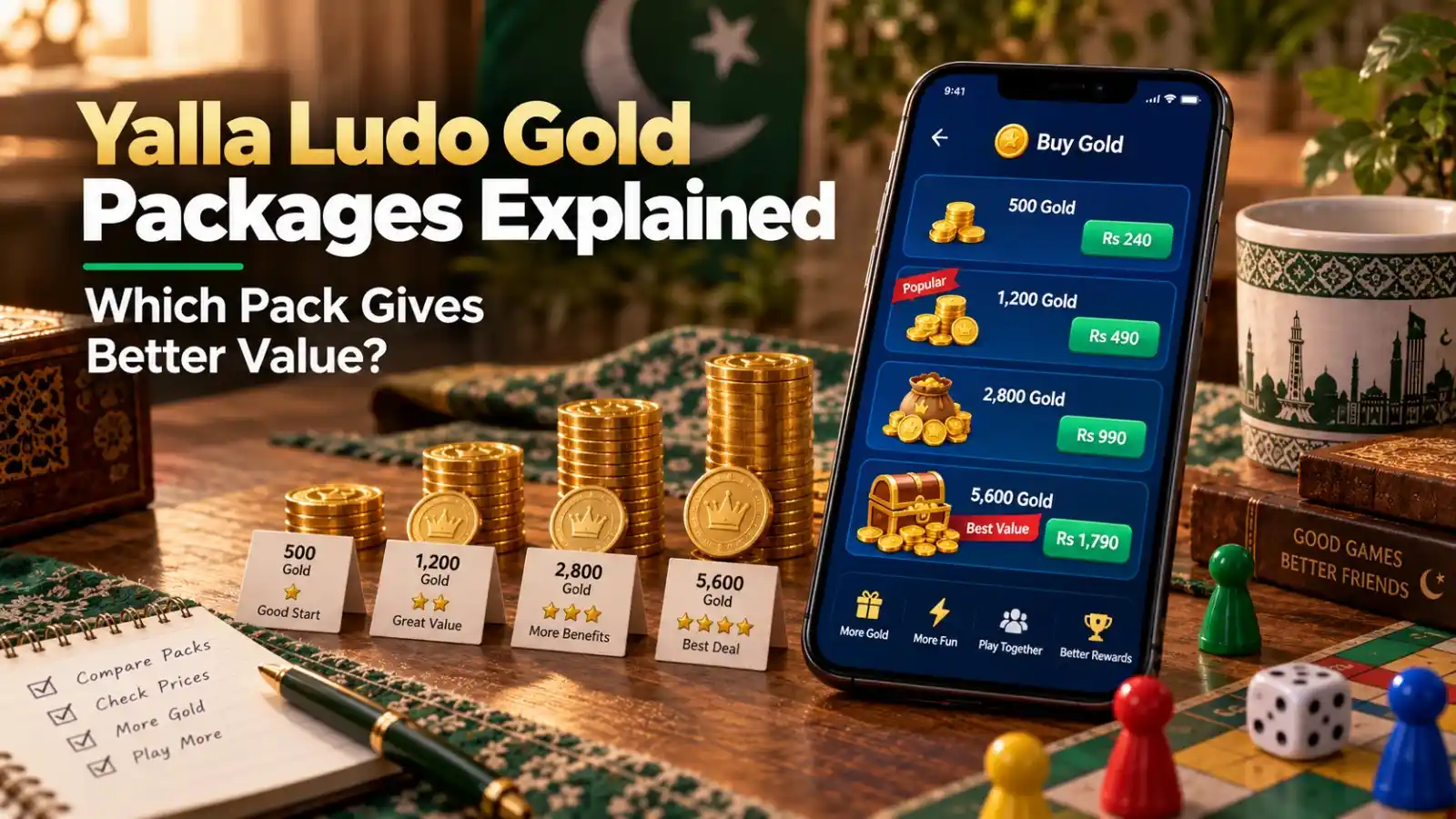 Yalla Ludo Gold Packages Explained | Which Pack Gives Better Value?