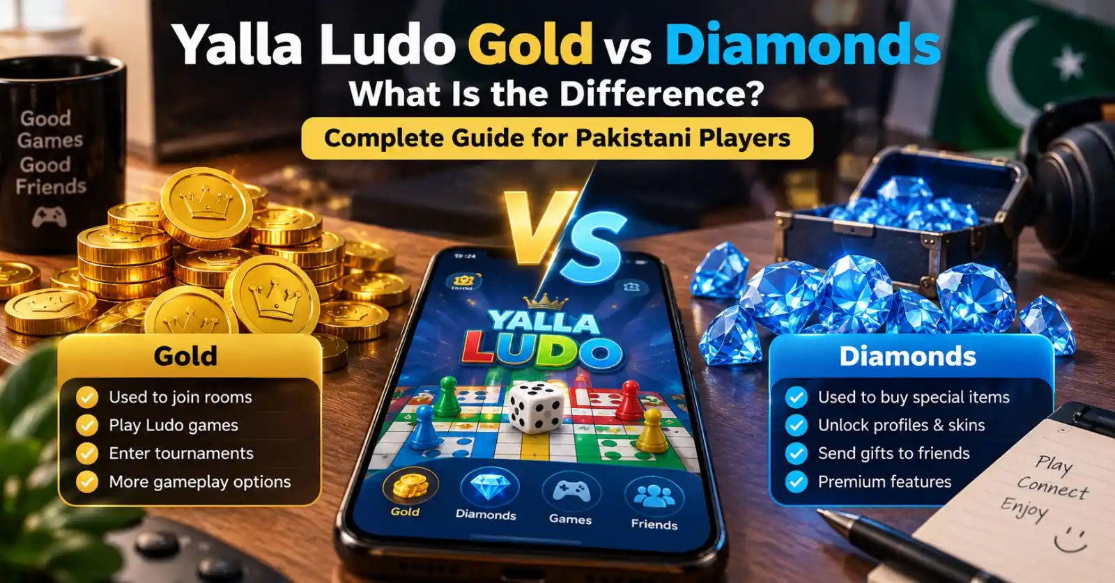 Yalla Ludo Gold vs Diamonds | What Is the Difference?